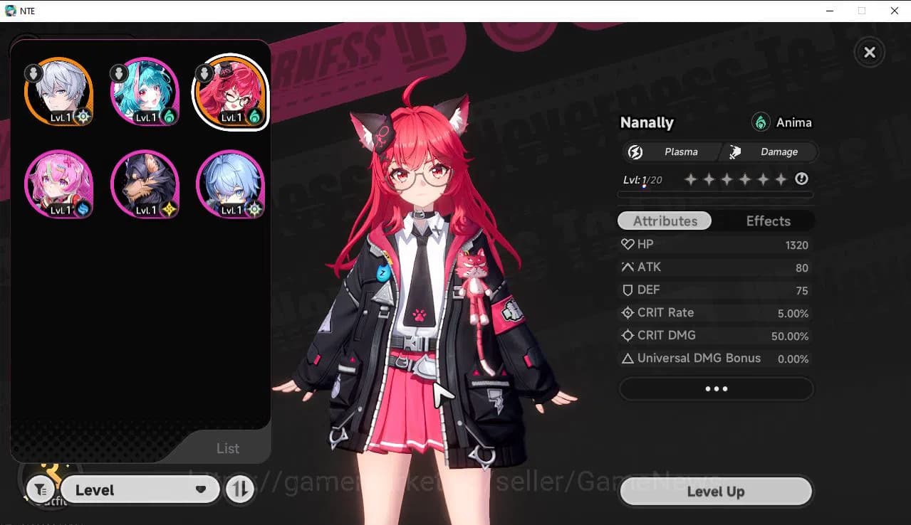 Neverness to Everness Accounts GLOBAL EU|HL 3|1 SSR Limited Nanally|1 S Arc|4 SR image 1