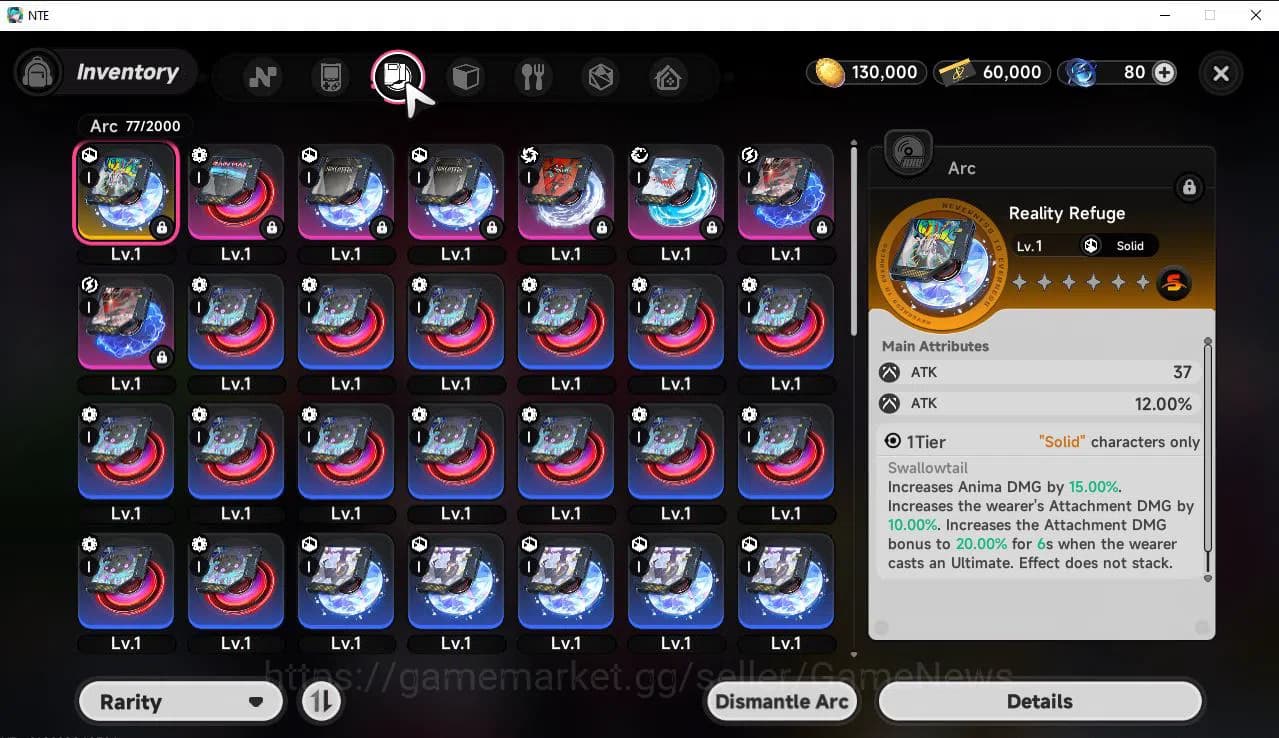 Neverness to Everness Accounts GLOBAL EU|HL 3|1 SSR Limited Nanally|1 S Arc|4 SR image 4