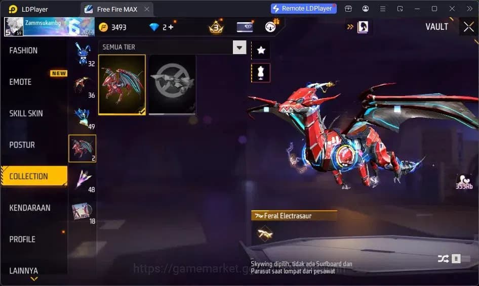 Free Fire Accounts Indonesia | Vault 209| SG Lumut| EVO MP5-Platinum image 14