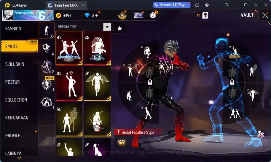 Free Fire Accounts Indonesia | Vault 209| SG Lumut| EVO MP5-Platinum image 18