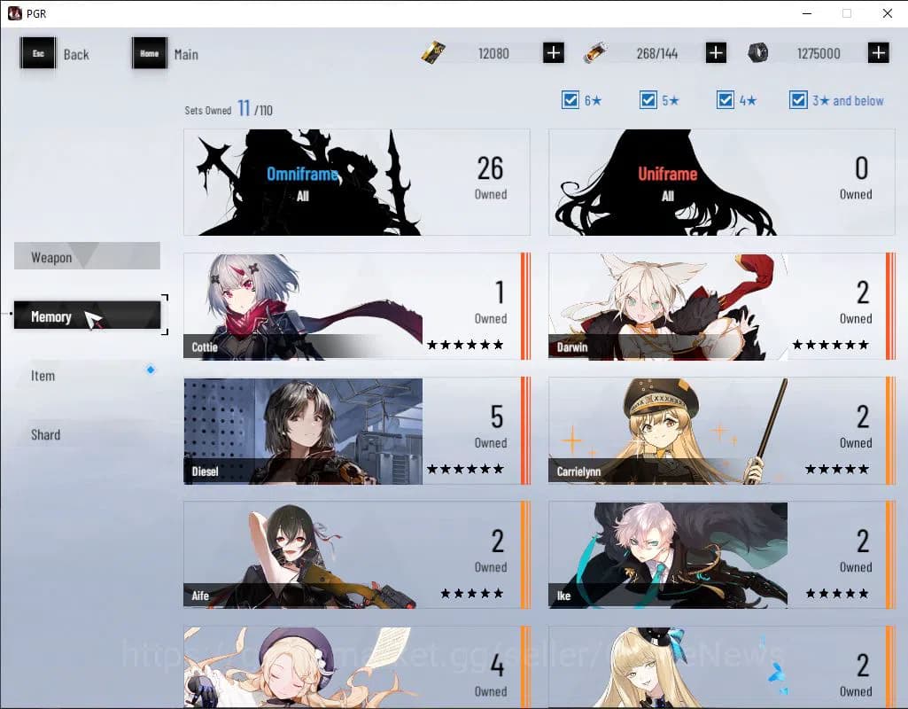 Punishing: Gray Raven Accounts EU | Lv 45 | Ready Gacha | 12K BC+2,6K YC+8,5K Blu image 4