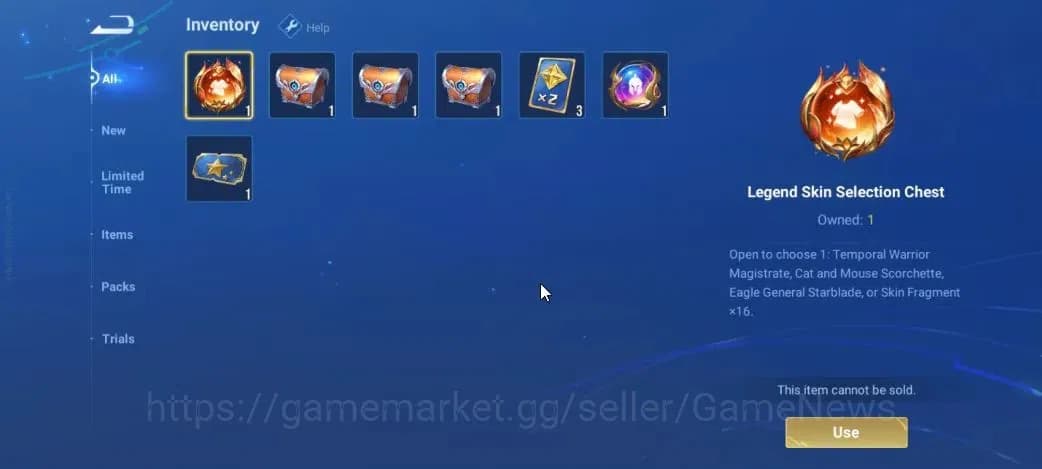 Honor of Kings Accounts Hero 15 Skin 4|Starter with Legend Skin Selection image 4
