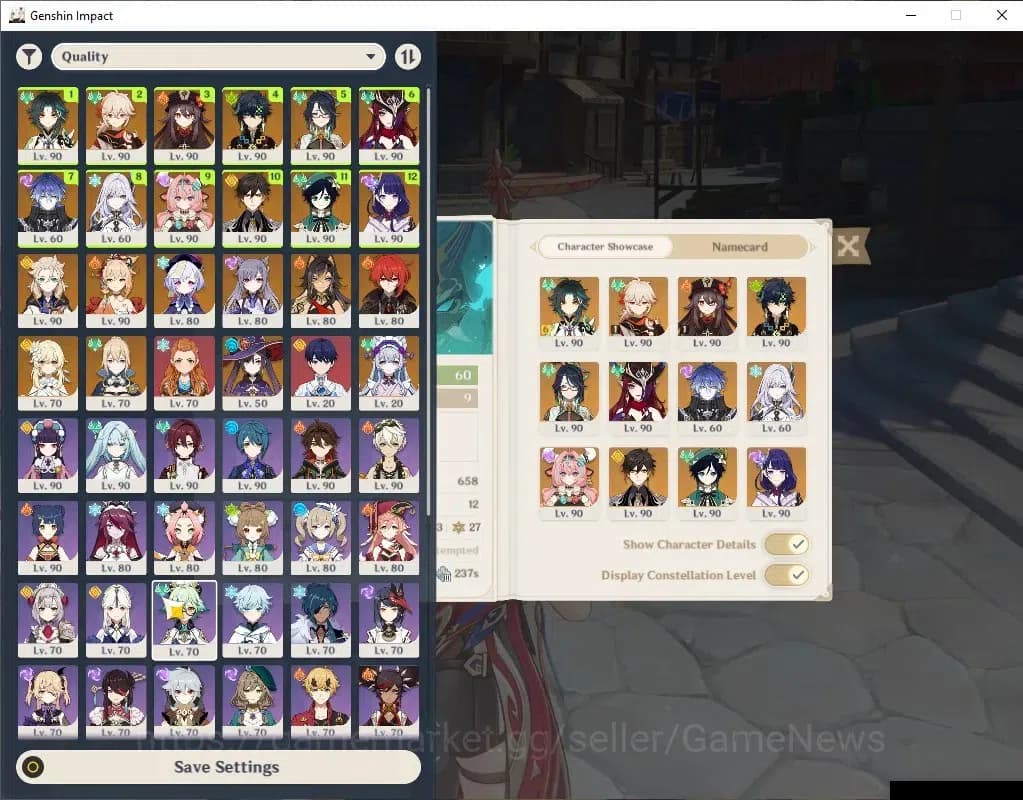 Genshin Impact Accounts Asia|AR60|XiaoC6+PJWS R2|14(*5Limit)+24(*5WEP)|HuT image 1
