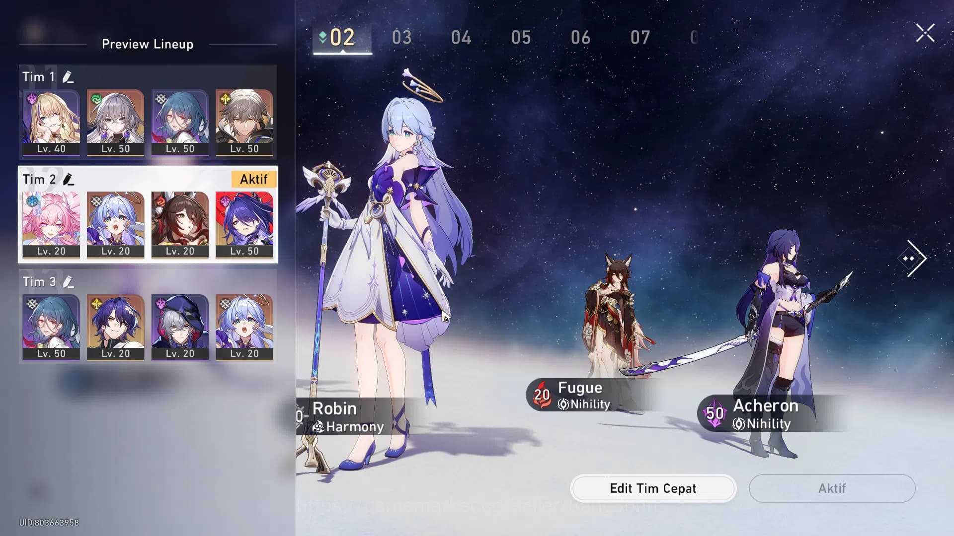 Honkai Star Rail Accounts ASIA | TL36 | 3 Limit | Cyrene, Robin, Fugue, Arch image 12