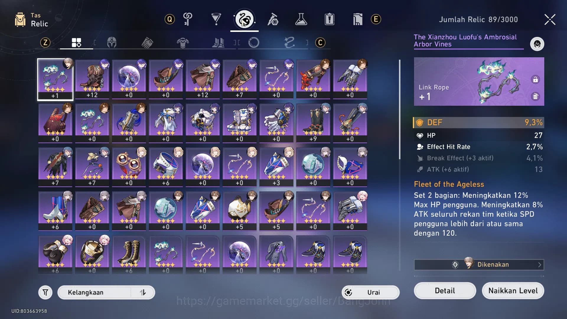 Honkai Star Rail Accounts ASIA | TL36 | 3 Limit | Cyrene, Robin, Fugue, Arch image 6