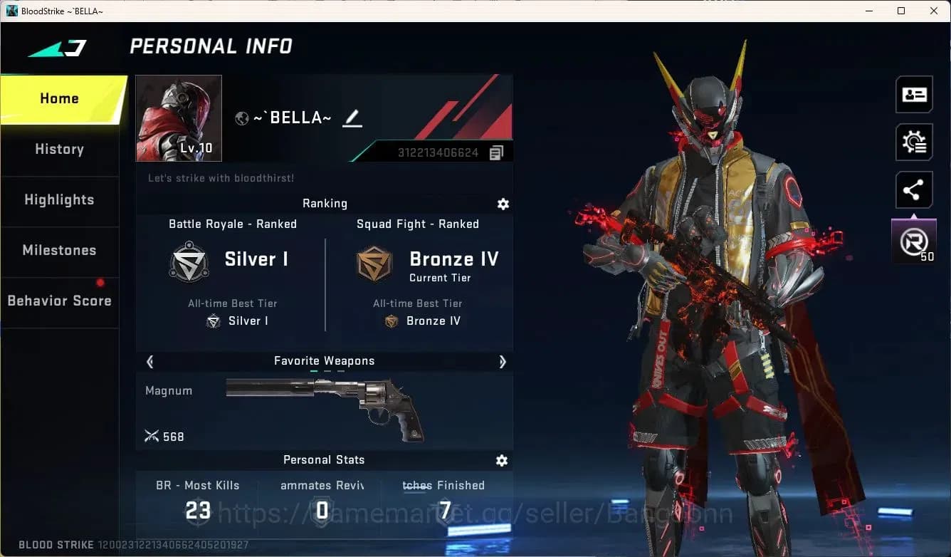Blood Strike Accounts ASIA | 2 Legendary Guns: M4A1 Venom, Origin-12 Lav image 1