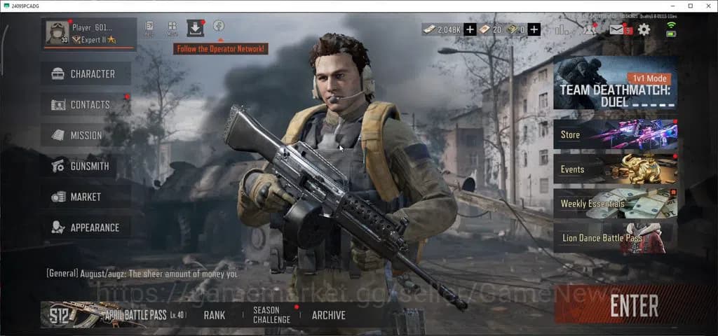 Arena Breakout Accounts MOBILE Lv30|SV 20,4M|CV 15M|Squire VSS|AKS-74U QS, image 1