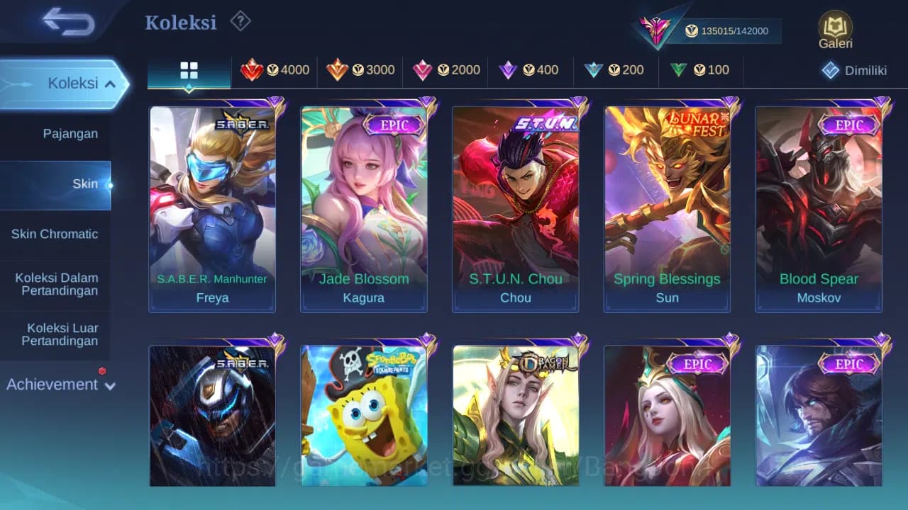 Mobile Legends: Bang Bang Accounts GLOBAL Hero 131 Skin 379 | Legend Granger Johnson image 13