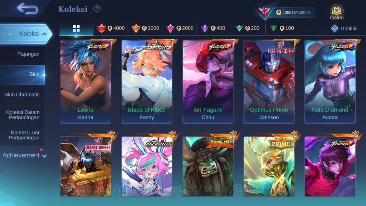 Mobile Legends: Bang Bang Accounts GLOBAL Hero 131 Skin 379 | Legend Granger Johnson image 18