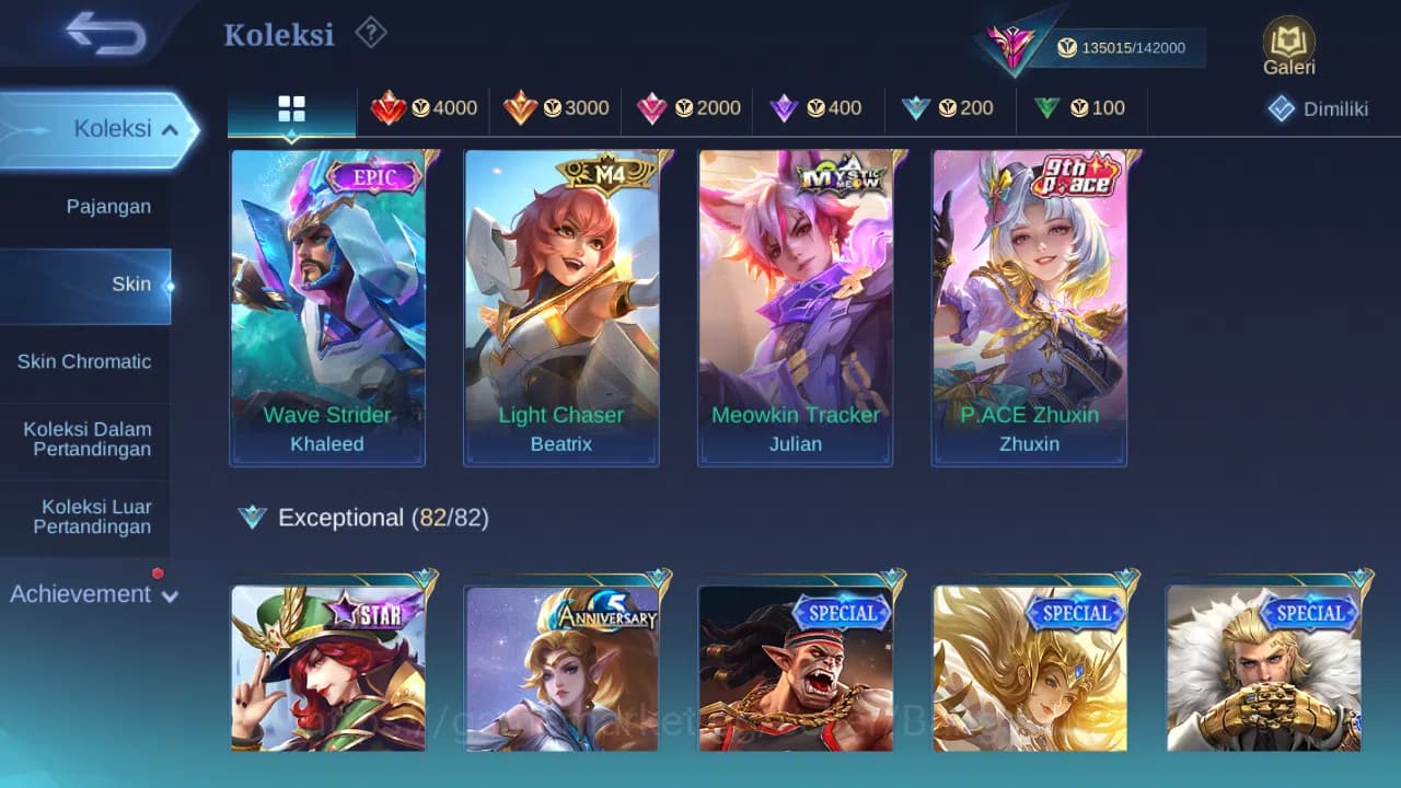 Mobile Legends: Bang Bang Accounts GLOBAL Hero 131 Skin 379 | Legend Granger Johnson image 9