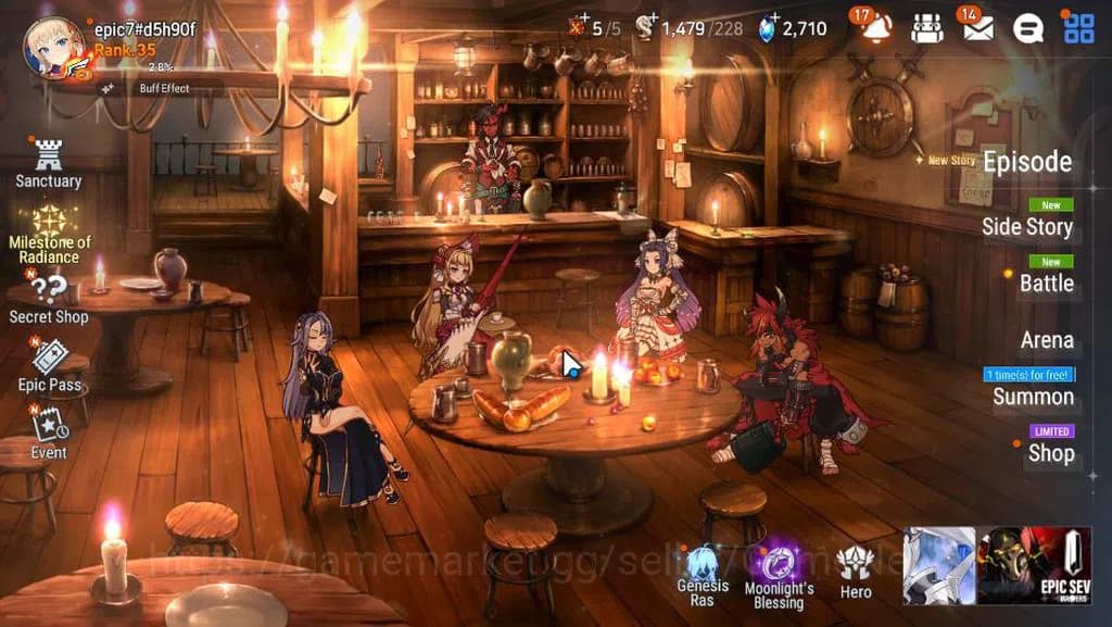 Epic Seven Accounts GLOBAL Unverif|New Era|4 ML(SOT Snow,BSHwayoung,Ju image 1