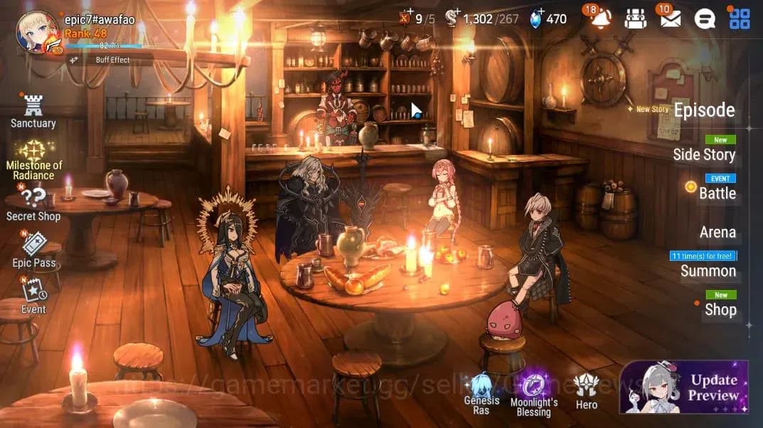 Epic Seven Accounts GLOBAL Unverif|New Era|5 ML(RRoana,Straze,LCermia, image 1
