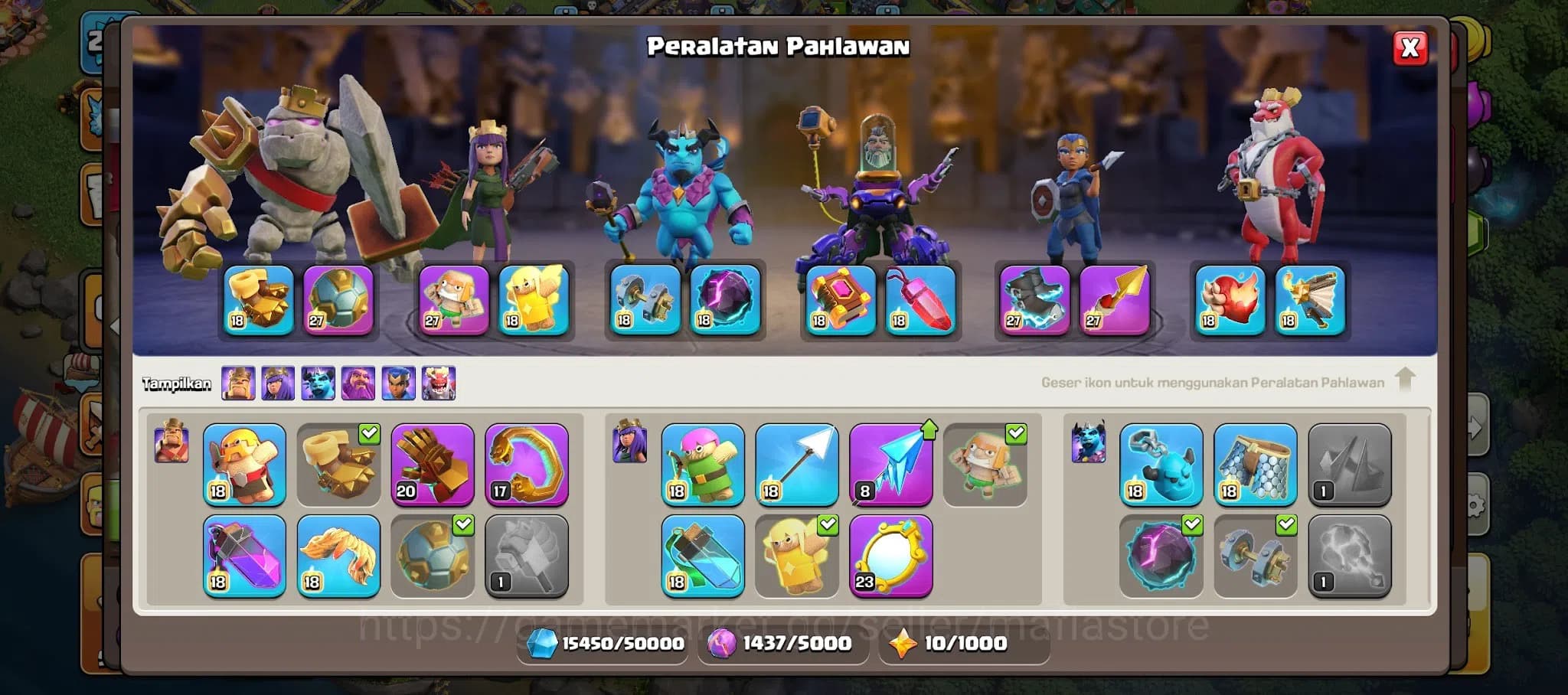 Clash of Clans Accounts TH15 Account | Max H K100 Q85 W64 RC55 | L27 Gaunt image 14