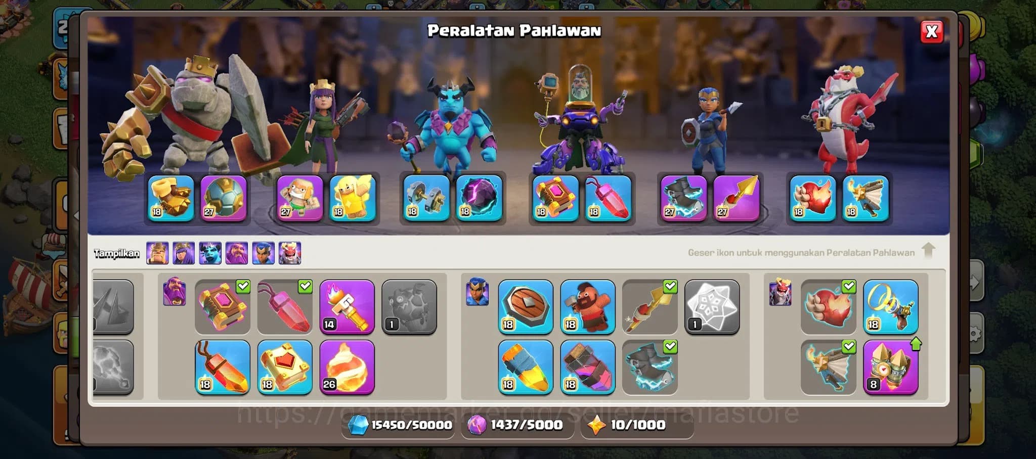 Clash of Clans Accounts TH15 Account | Max H K100 Q85 W64 RC55 | L27 Gaunt image 15