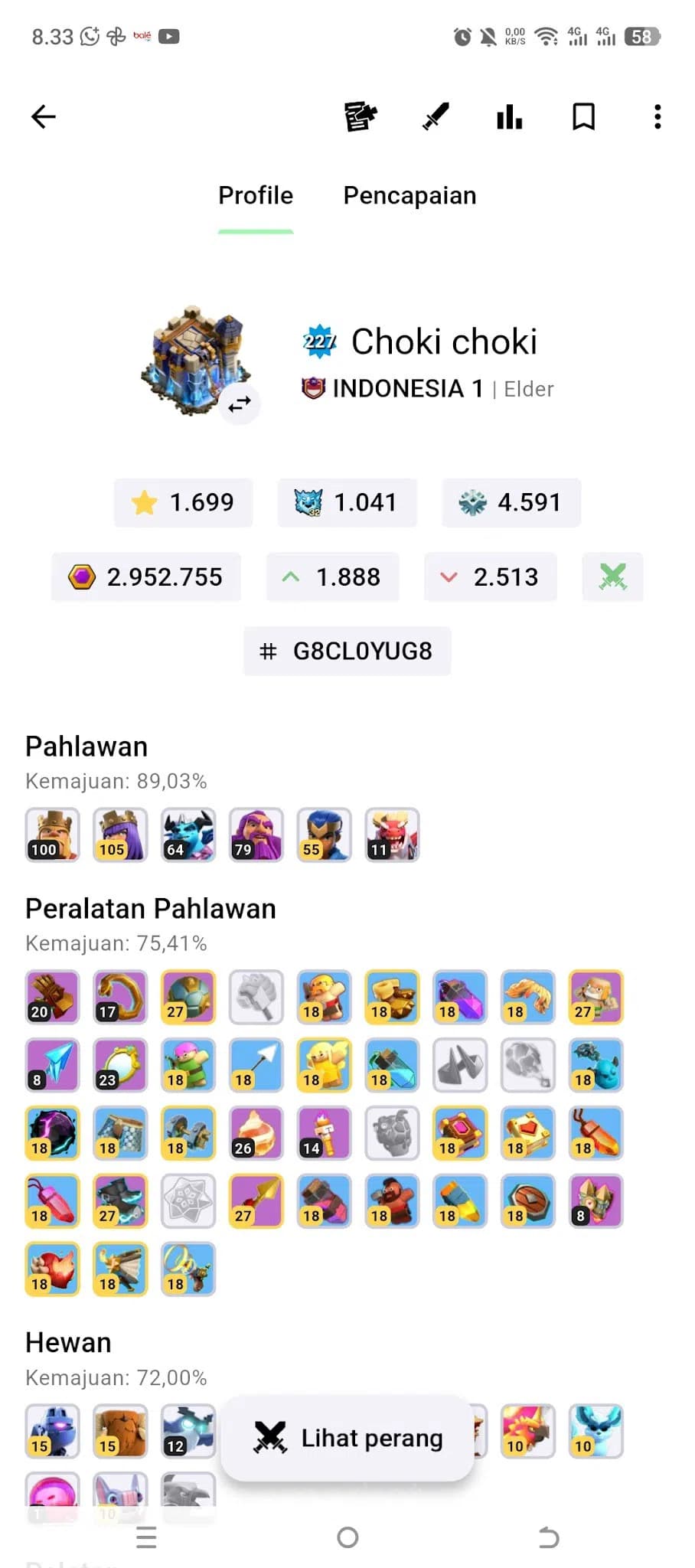 Clash of Clans Accounts TH15 Account | Max H K100 Q85 W64 RC55 | L27 Gaunt image 20