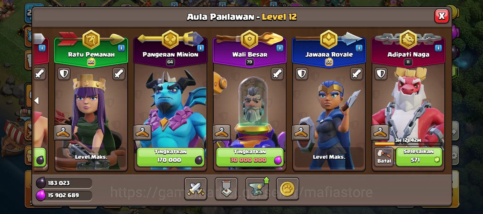 Clash of Clans Accounts TH15 Account | Max H K100 Q85 W64 RC55 | L27 Gaunt image 8