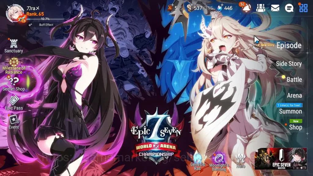 Epic Seven Accounts ASIA UNVERIF|New Era|9 ML(Salome,LOT Scales,RO Lig image 1