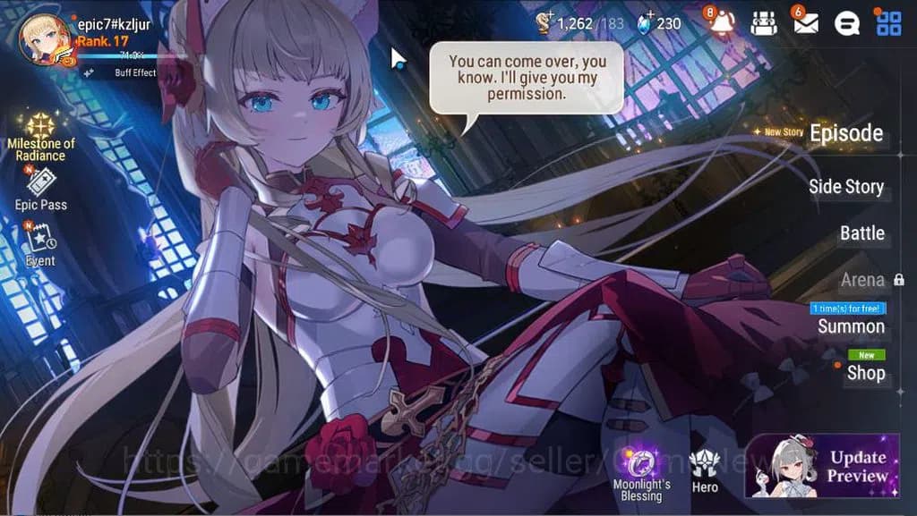 Epic Seven Accounts GLOBAL Unverif|New Era|ML (Dragon Bride Senya)+ Te image 1