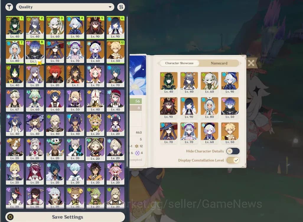 Genshin Impact Accounts ASIA|AR 56|8 Limited +5(*5Weapon)|Nefer,Lauma,Flin image 1