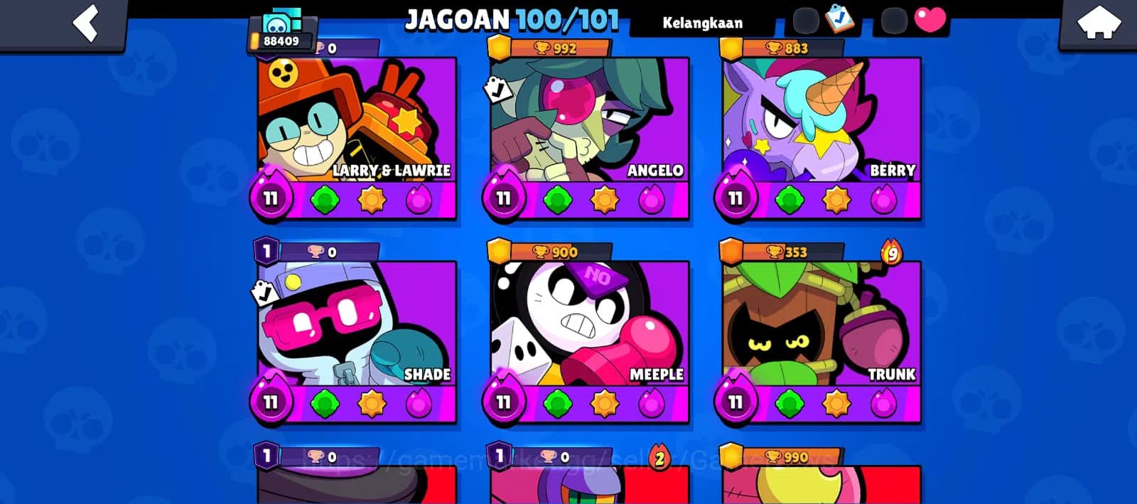 Brawl Stars Accounts 88409 Trophy|3k Bling|100 Brawler ALL Max | 8 Hype image 10