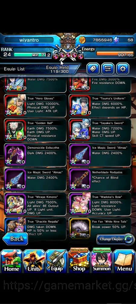 Grand Summoners Accounts Global|Rank 24|14 Ascend+7 TW|[Saitama,Sayaka,Mado image 3