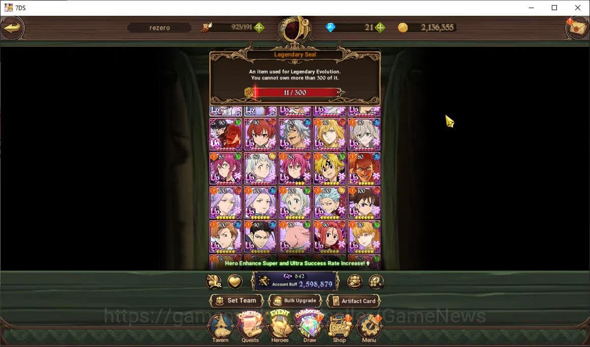 The Seven Deadly Sins: Grand Cross Accounts ASIA|2,5M CC|2 LR+2 UR+Colab|Subaru&Beatrice,Helbr image 19