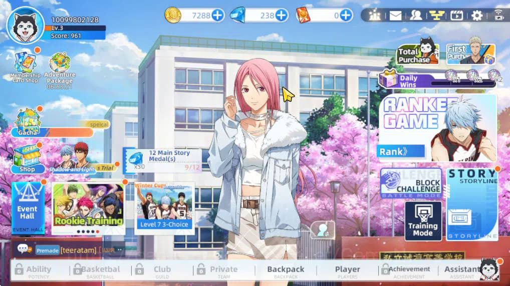 Kuroko's Basketball Street Rivals Accounts SEA SV012|Fresh Starter Lv 3 Limit Zone Taiga Kaga image 1
