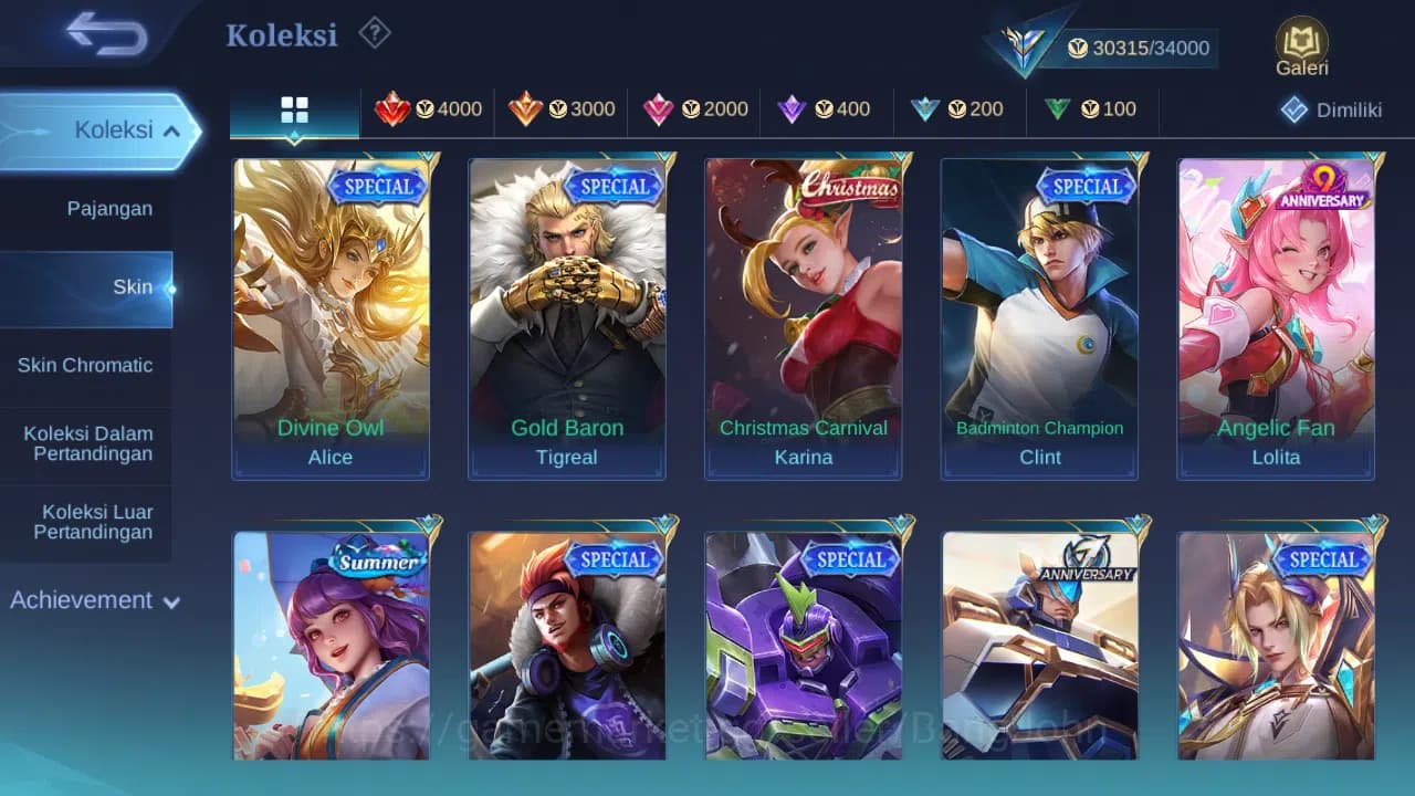 Mobile Legends: Bang Bang Accounts GLOBAL Hero 96 Skin 150 | Lunar Sun | CC Nata | Ep image 11