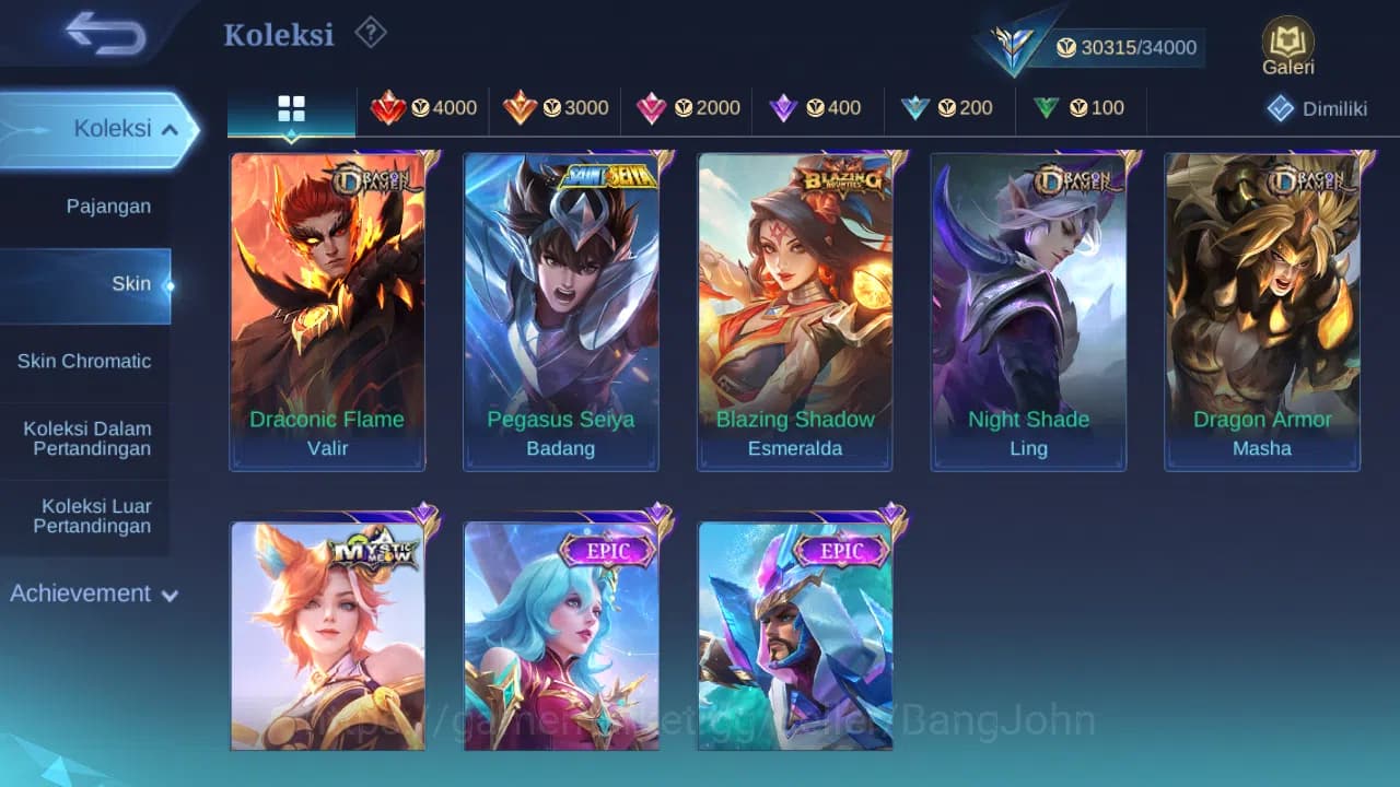 Mobile Legends: Bang Bang Accounts GLOBAL Hero 96 Skin 150 | Lunar Sun | CC Nata | Ep image 13
