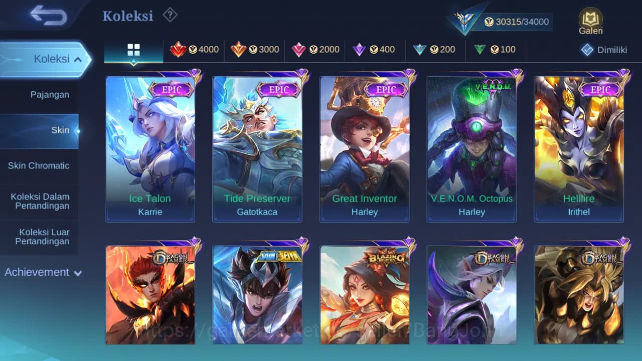 Mobile Legends: Bang Bang Accounts GLOBAL Hero 96 Skin 150 | Lunar Sun | CC Nata | Ep image 14