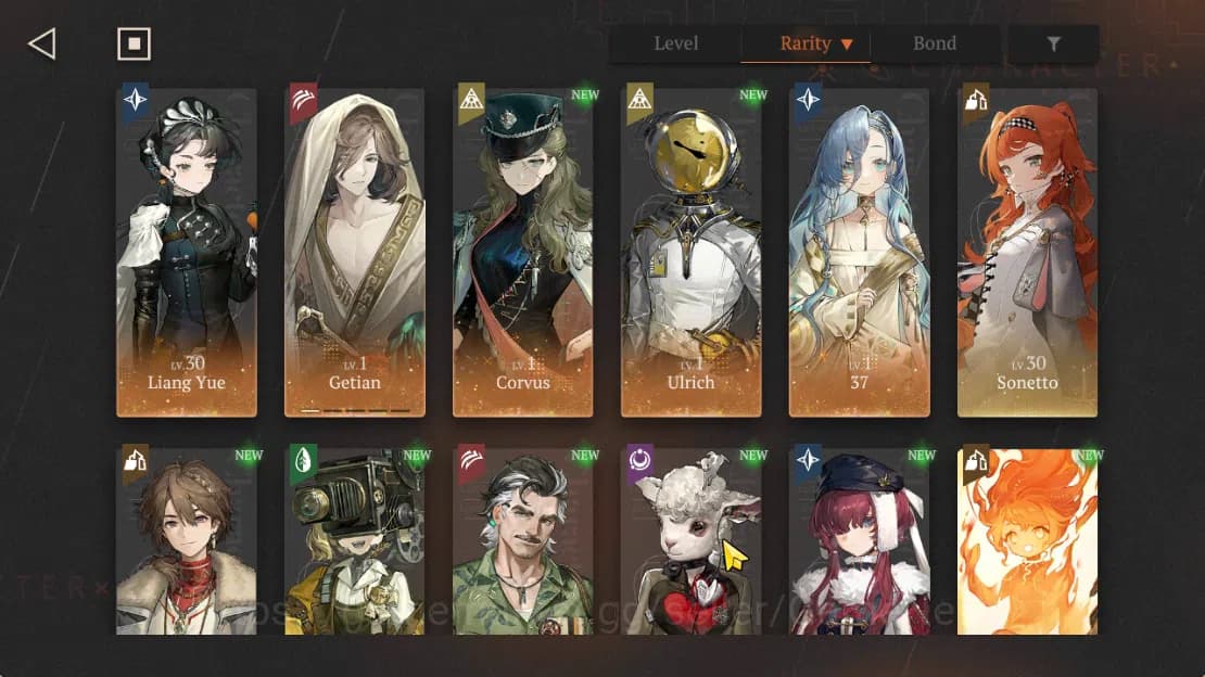 Reverse: 1999 Accounts GLOBAL|Lv2|Starter|5*6Crew(1Limit)|LiangYue,Gentia image 3