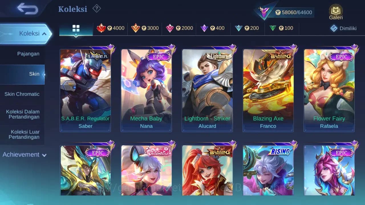 Mobile Legends: Bang Bang Accounts GLOBAL Hero 104 Skin 218 | Prime Claude Beatrix | image 3