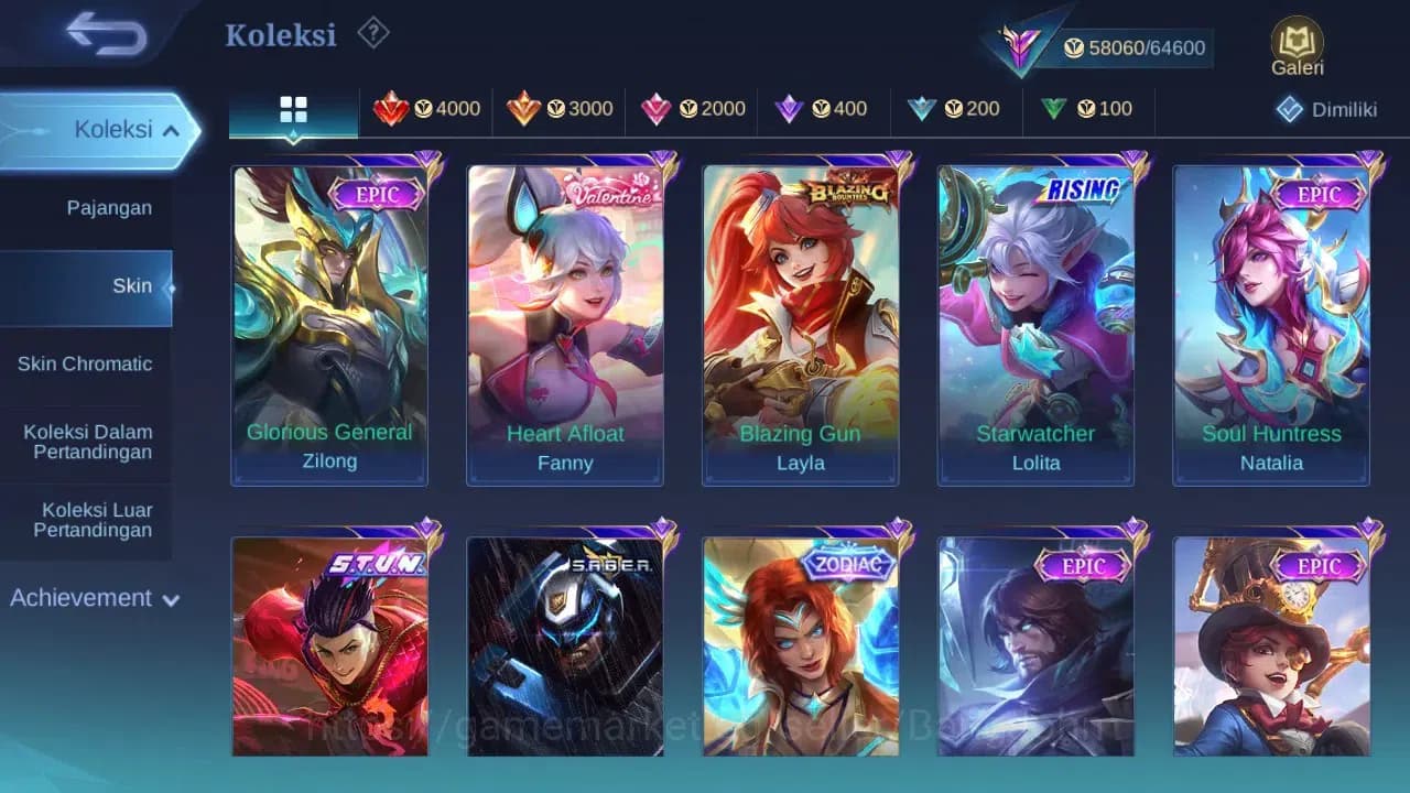 Mobile Legends: Bang Bang Accounts GLOBAL Hero 104 Skin 218 | Prime Claude Beatrix | image 4