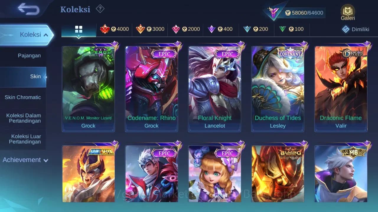Mobile Legends: Bang Bang Accounts GLOBAL Hero 104 Skin 218 | Prime Claude Beatrix | image 6