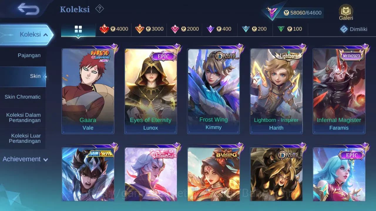 Mobile Legends: Bang Bang Accounts GLOBAL Hero 104 Skin 218 | Prime Claude Beatrix | image 8