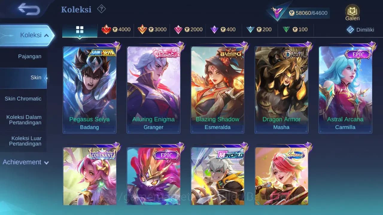 Mobile Legends: Bang Bang Accounts GLOBAL Hero 104 Skin 218 | Prime Claude Beatrix | image 9