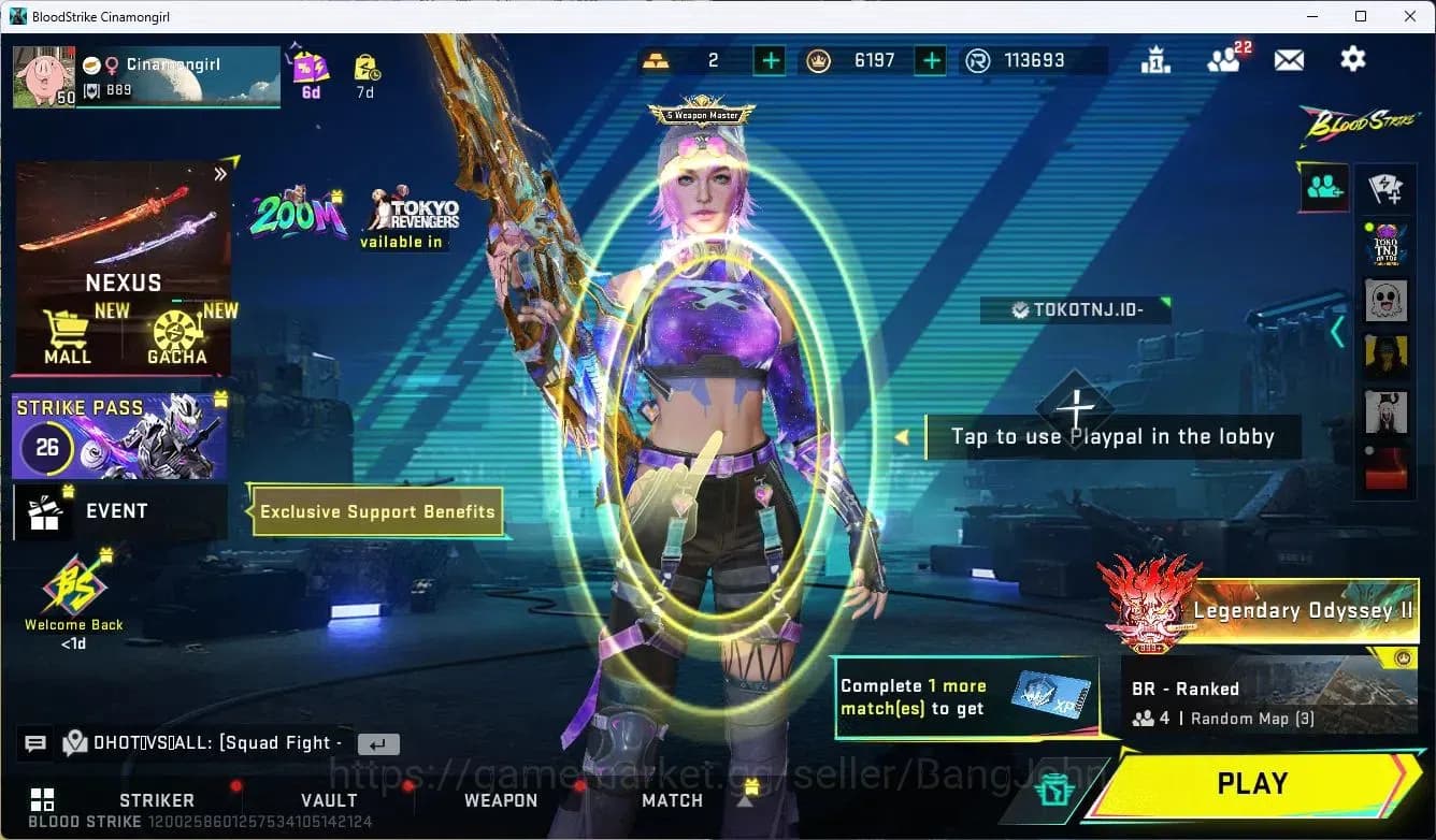 Blood Strike Accounts ASIA|EVO,MP5(LVL3),AK47(LVLMAX),GALIL(LVL3)|MELE,S image 1