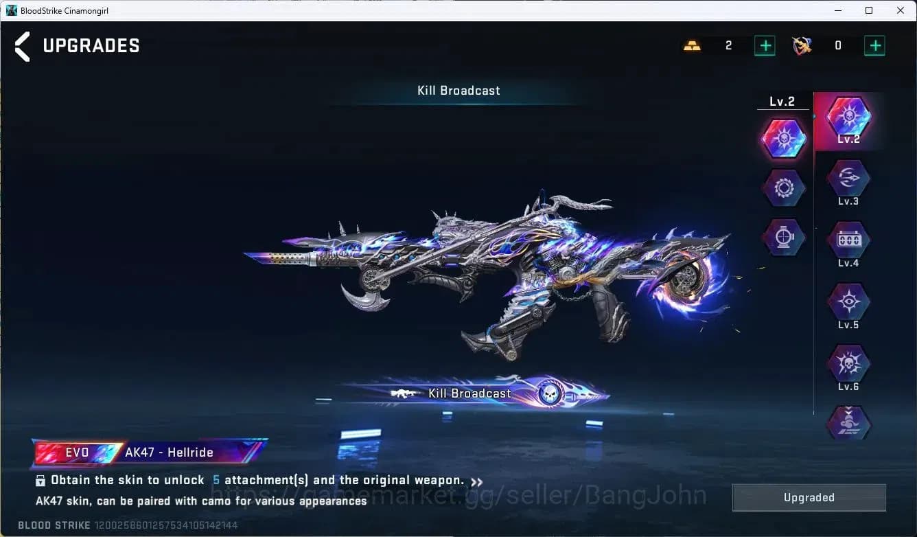 Blood Strike Accounts ASIA|EVO,MP5(LVL3),AK47(LVLMAX),GALIL(LVL3)|MELE,S image 11
