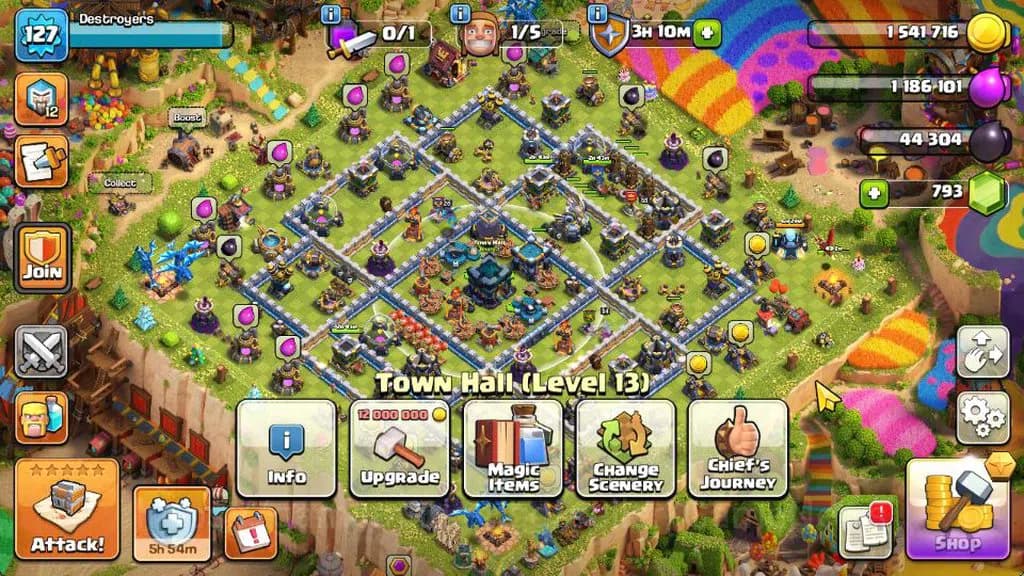 Clash of Clans Accounts TH 13-BH 6|LV 127|Limited Skin|HH 7|BK 58,AQ 64,GW image 1