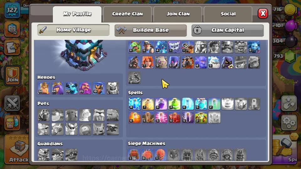 Clash of Clans Accounts TH 13-BH 6|LV 127|Limited Skin|HH 7|BK 58,AQ 64,GW image 13