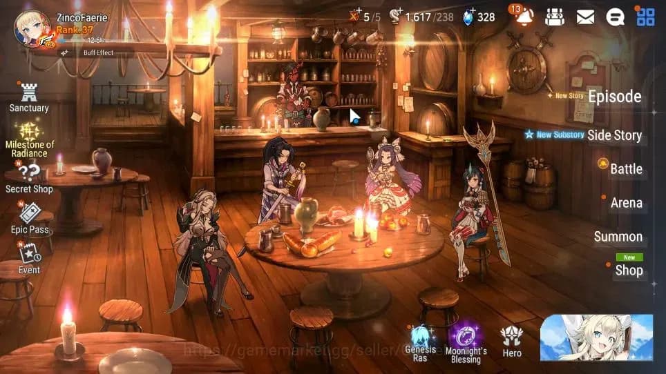 Epic Seven Accounts GLOBAL VERIF|New Era|5 ML(NM Luna,Har Setti,RofLig image 1