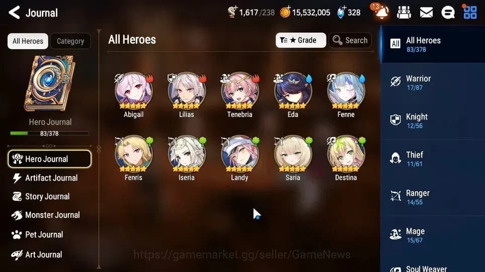 Epic Seven Accounts GLOBAL VERIF|New Era|5 ML(NM Luna,Har Setti,RofLig image 7