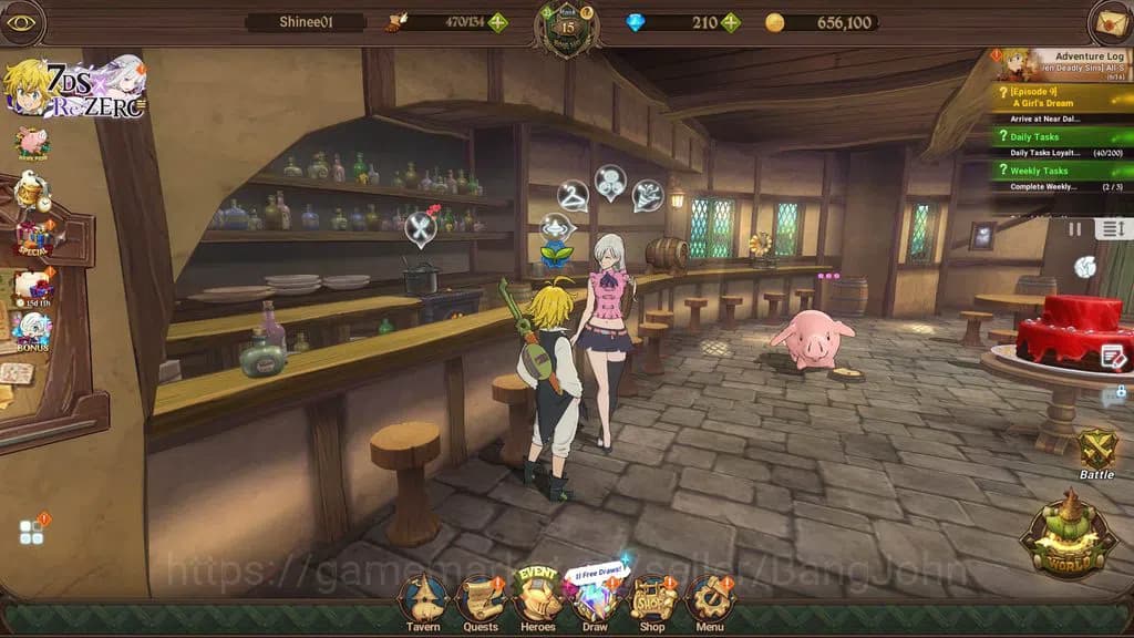 The Seven Deadly Sins: Grand Cross Accounts GLOBAL|554K CC|Collab RE-Zero(Subaru&Beatrice,Echi image 1