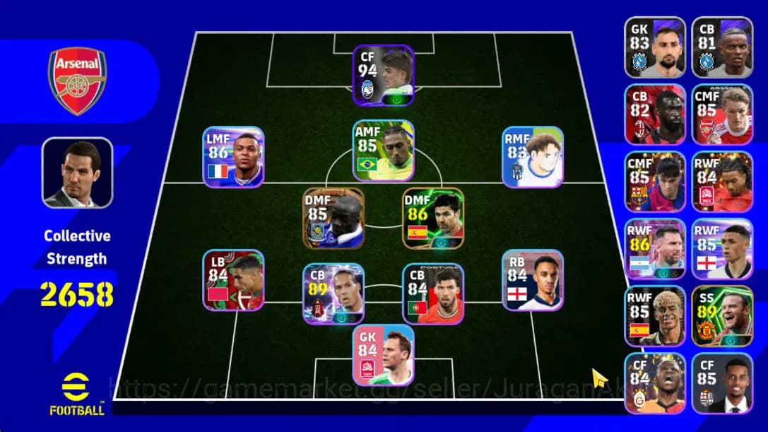 eFootball Accounts Mobile|PES 2026|BigTime Claude Makelele,Virgil Van image 1