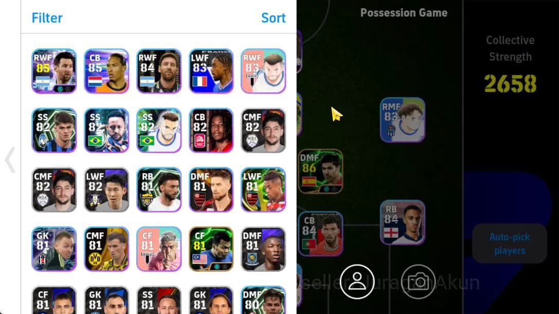eFootball Accounts Mobile|PES 2026|BigTime Claude Makelele,Virgil Van image 2