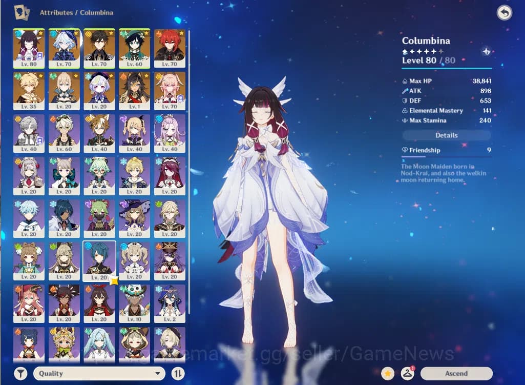 Genshin Impact Accounts ASIA|AR 49|5 Limited+1(*5Weapon)|Columbina,Linnea, image 3