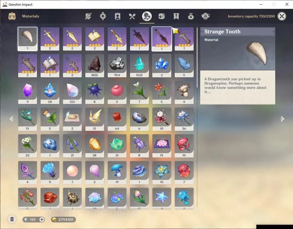 Genshin Impact Accounts ASIA |AR 56|5 Limit+6(*5WeP)|(Skirk,Raiden)+Sign,M image 8