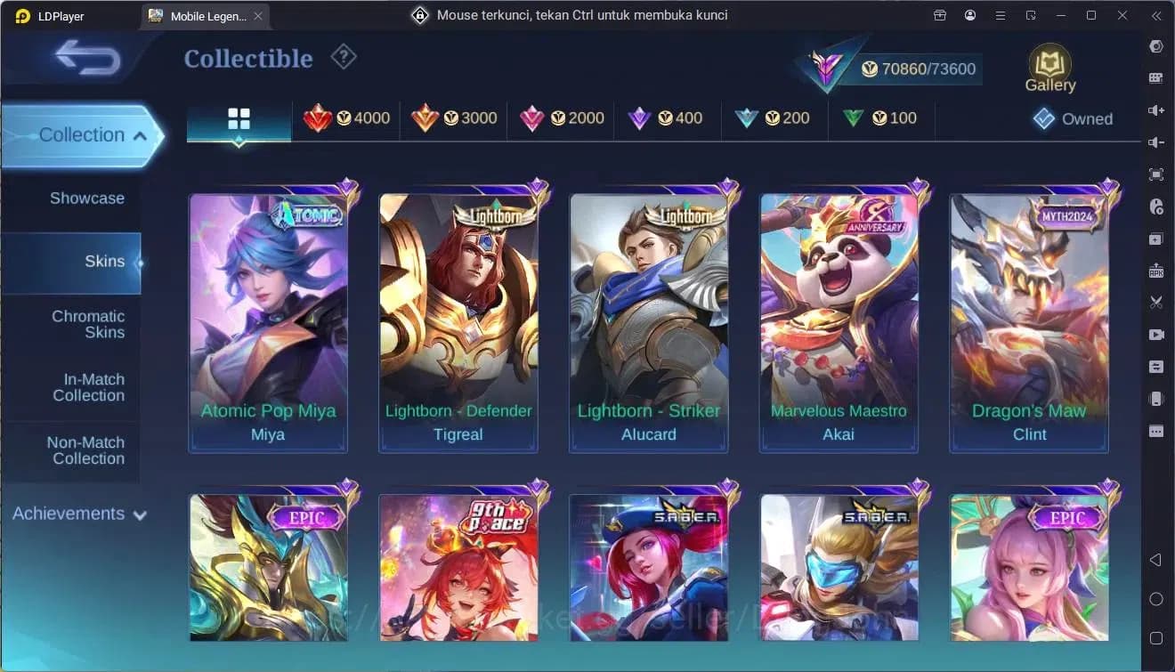 Mobile Legends: Bang Bang Accounts Global|Hero 127|Skin 261|Renowned|KOF Karina|Trans image 10