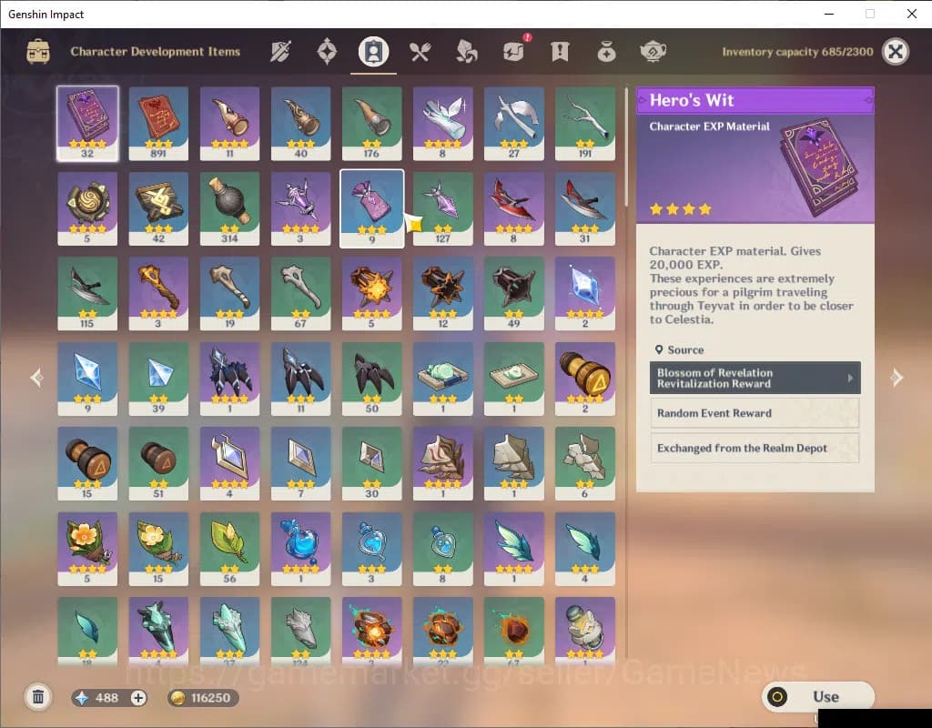 Genshin Impact Accounts ASIA|AR 55|5 Limited+4(*5Weapon)|Prime Team Flins| image 9