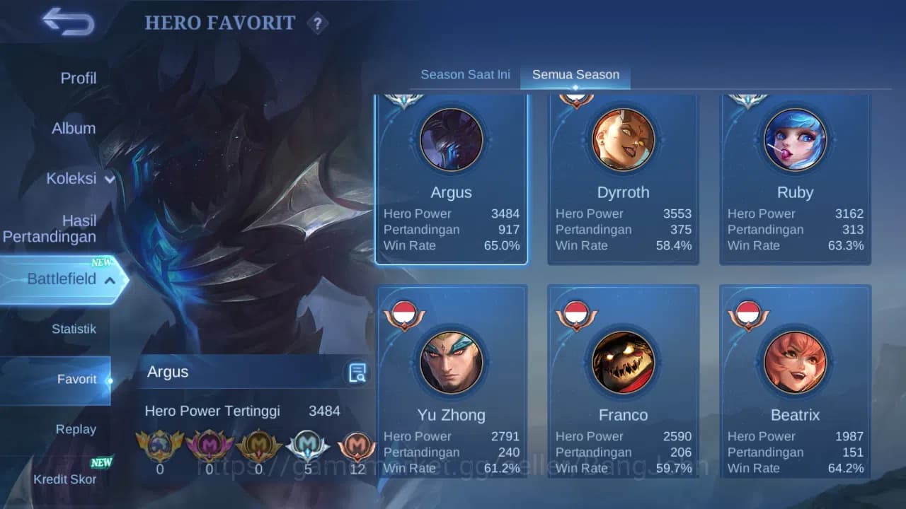 Mobile Legends: Bang Bang Accounts Hero 62 Skin 161 | KOF Karina | Luckybox Change | image 2